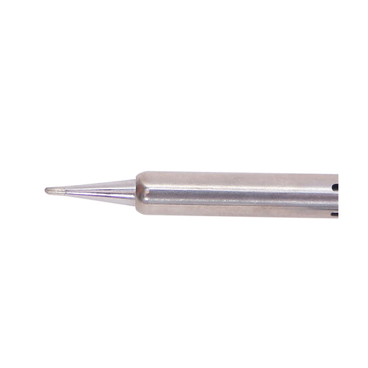 Close-up of SIRON SI90T soldering iron tip for precision electronics soldering