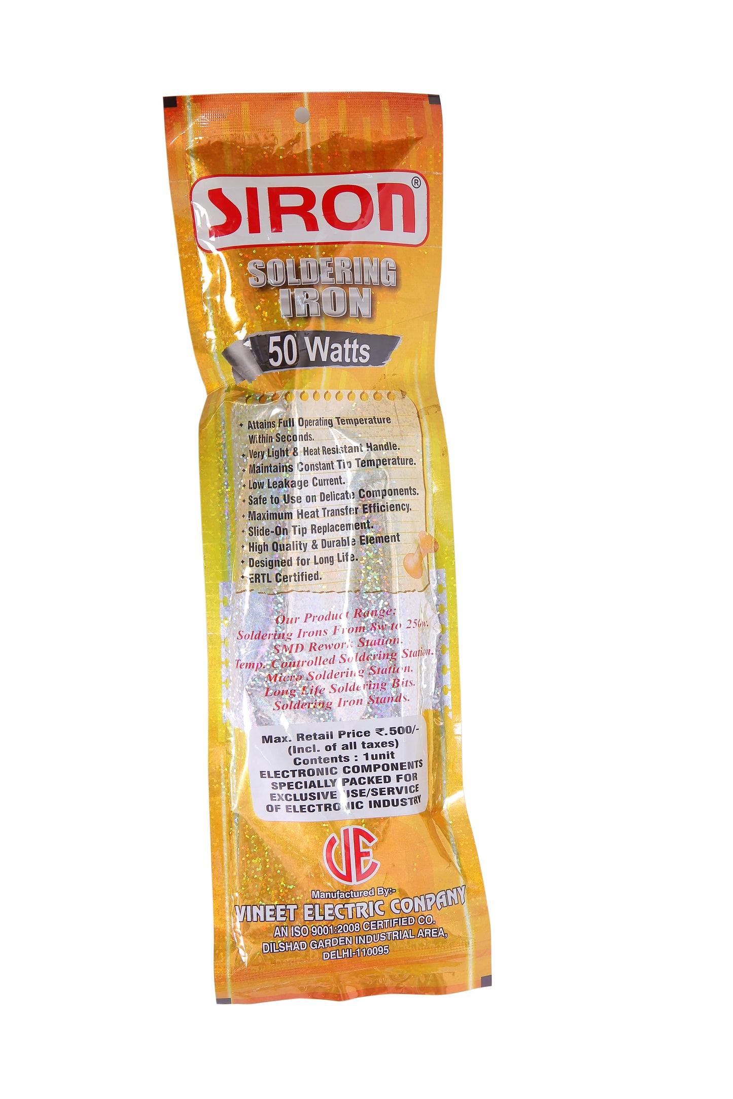 Packaging of Siron 50W soldering iron