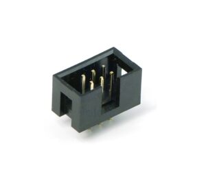 6 Pin FRC Shrouded Male Box Connector Straight