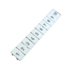 Terminal Marking Numbering (1 to 10) K6-Connectwell CA509/K6WHT (Pack of 10 Strips)